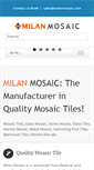 Mobile Screenshot of milanmosaic.com